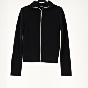 STRENESSE GIUBBINO NERO ZIP BIANCA