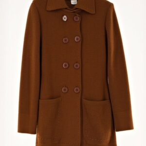 TRUSSARDI CAPPOTTINO MARRONE MATTONE