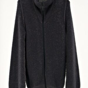 M.MARGIELA 1^LINEA CARDIGAN ANTRACIT.FILO ROSA ANTICO C/ALT ZIP M/L CUCIT.