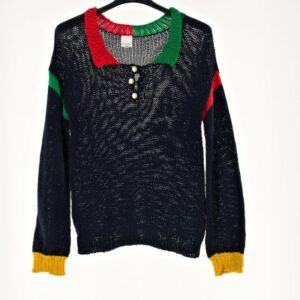 PENNY BLACK MAGLIA BLU SCURO POLSI