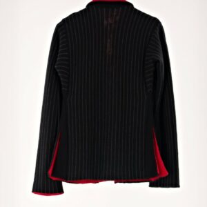 KENZO GIACCA NERA RIGHE GRIGE INTERN